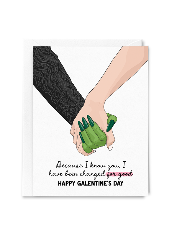 Wicked For Good Galentine's Day Card