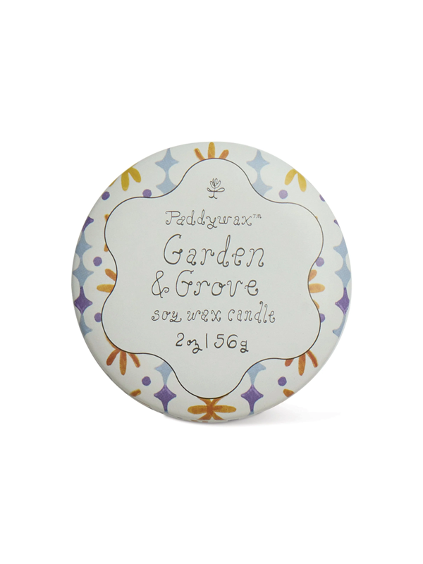 Tulip Printed Tin Candle: Garden & Grove