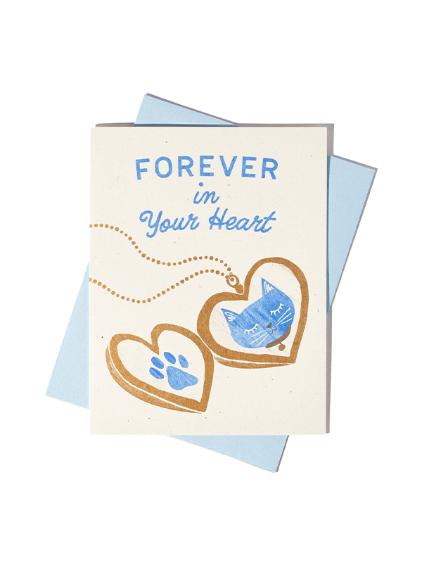 Forever In Your Heart Cat Card