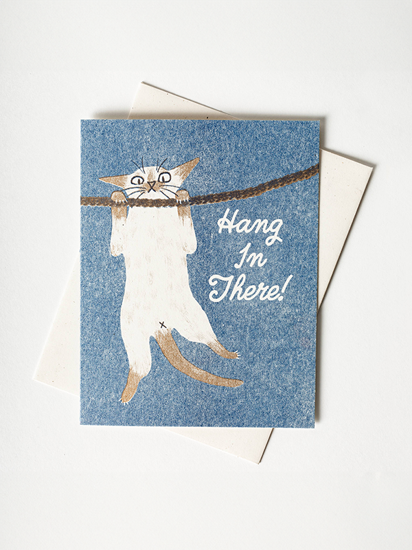 Hang In There Cat Card