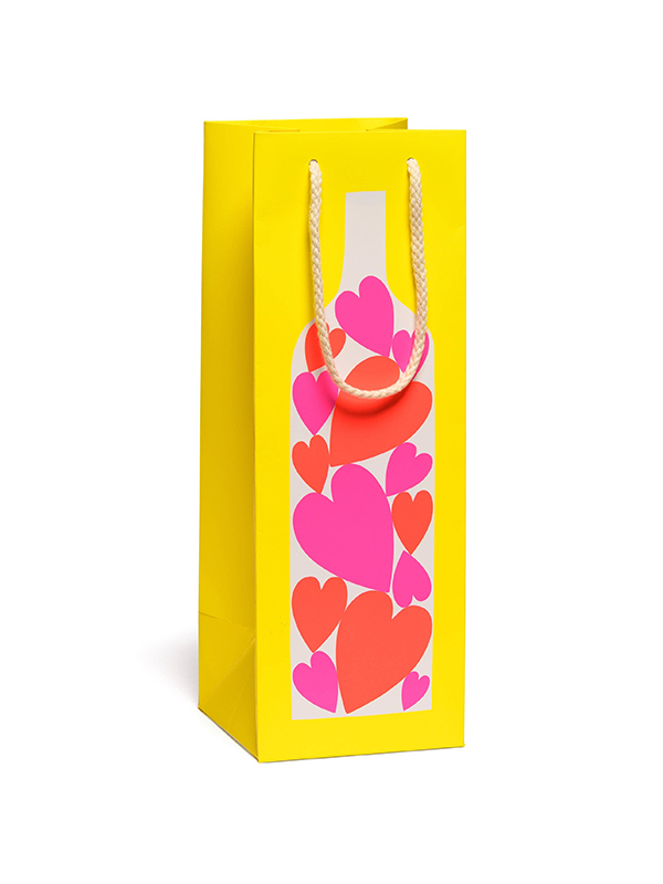 Bottle of Hearts Booze Bag