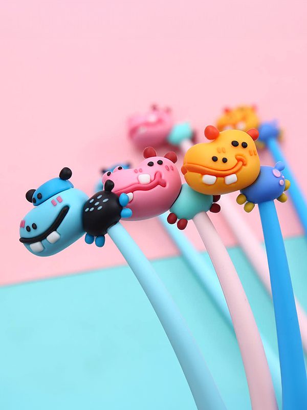 Hippo Wiggle Gel Pen: Assorted