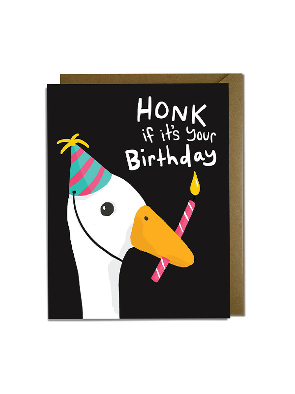 Goose Honk Birthday Card