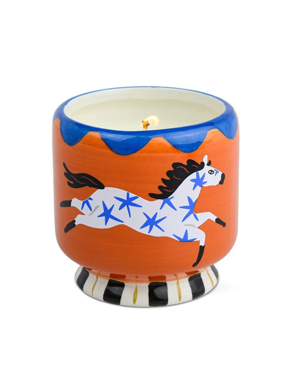A Dopo Hand Painted Candle: Horse (Sienna Sunset)