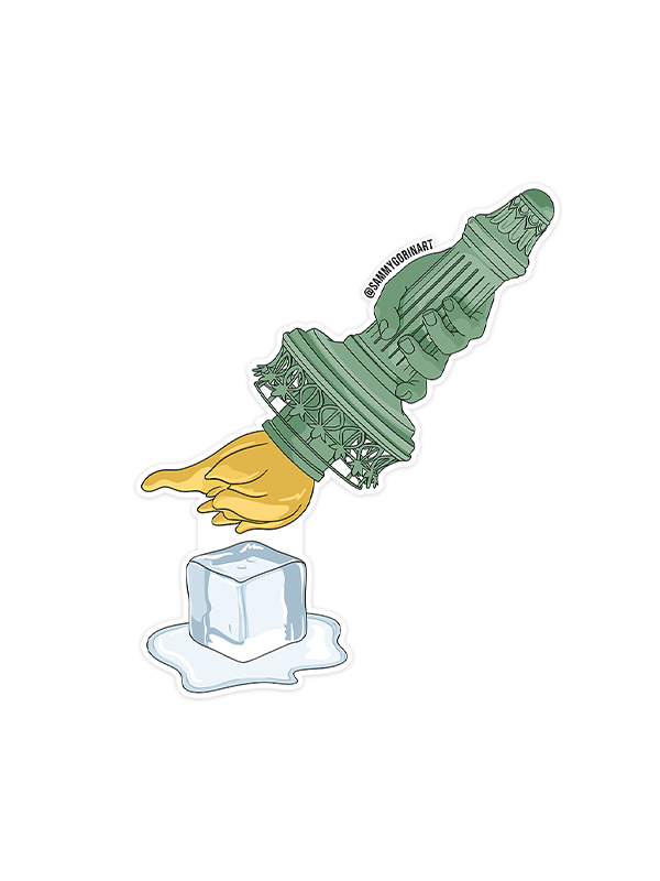F*ck ICE Statue of Liberty Torch Sticker