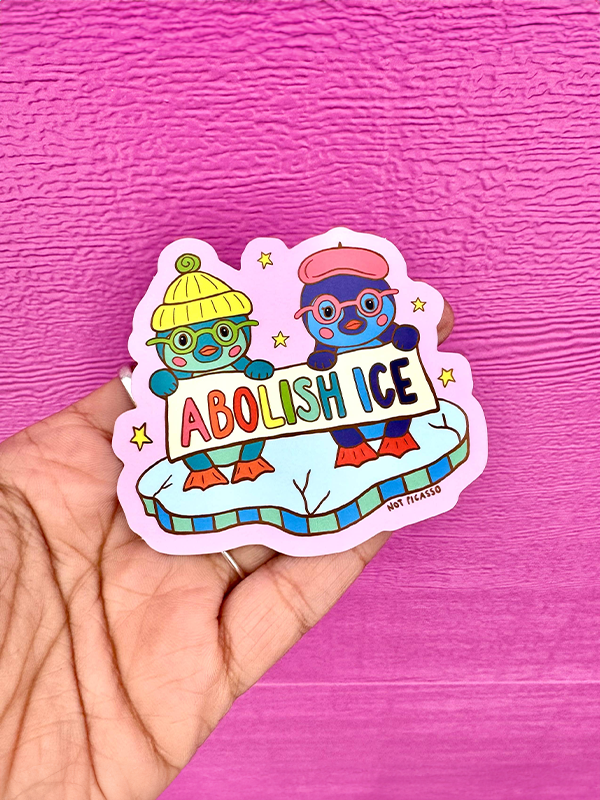 Abolish Ice Fundraiser Sticker