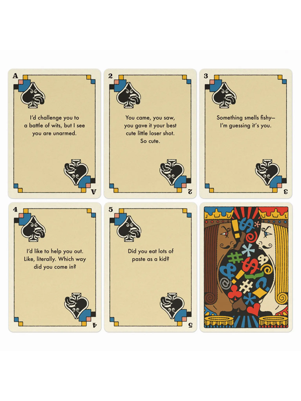 52 Insults & Comebacks Playing Cards