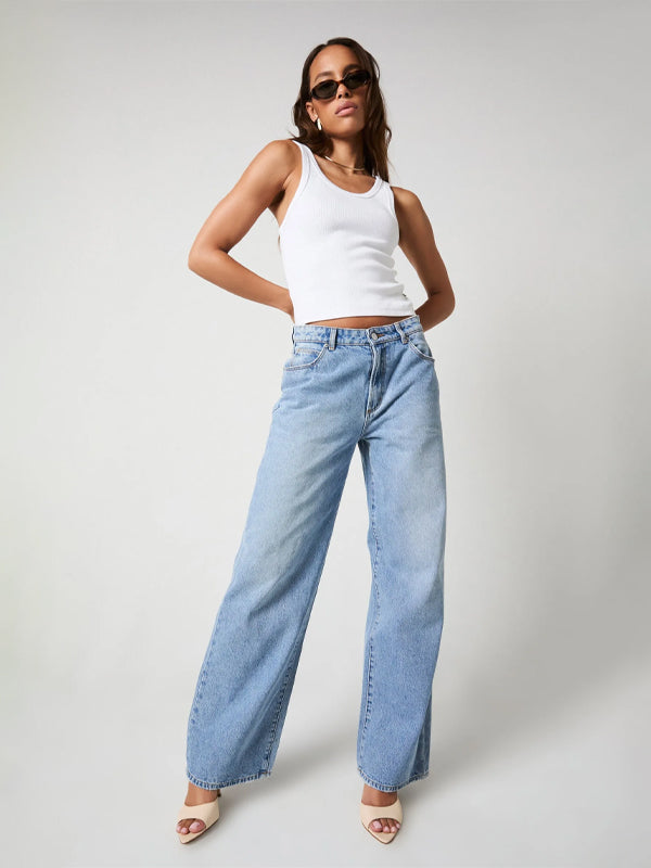 Kate Baggy Jeans: 90s Blue
