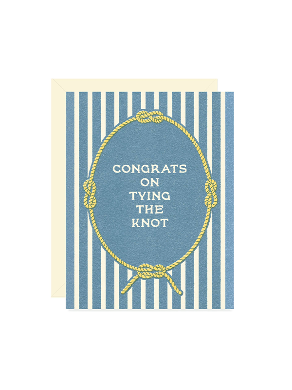 Tying the Knot Wedding Card