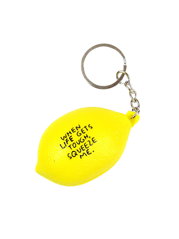 Lemon Stress Ball Keychain