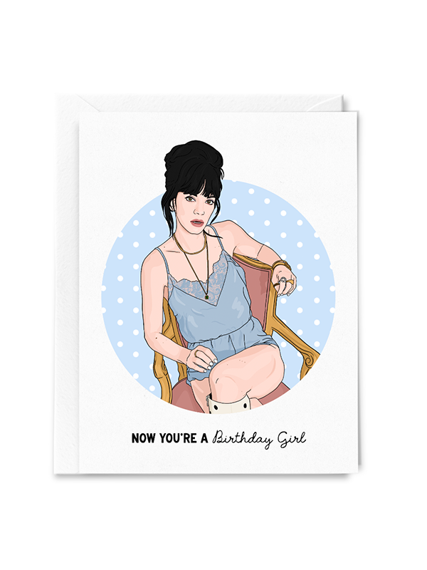 Now You're a Birthday Girl (Lily Allen) Card