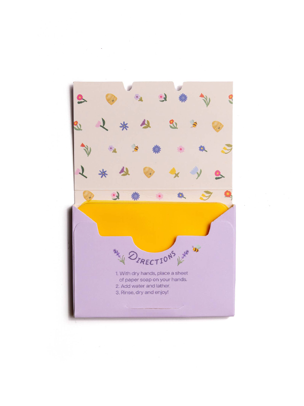 Paper Soap: Lavender Honey Scent