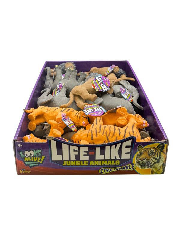 Stretchable Life-Like Jungle Animal: Assorted