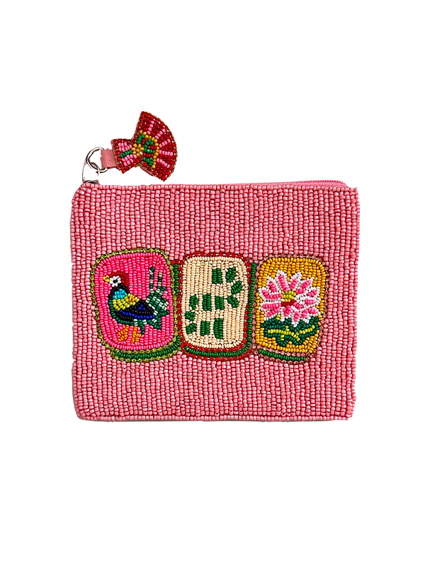 Beaded Coin Purse: Mahjong Tiles