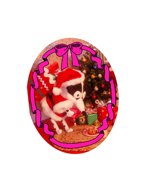 Santa Cow Card