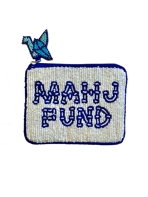 Beaded Coin Purse: Mahj Fund (Blue)