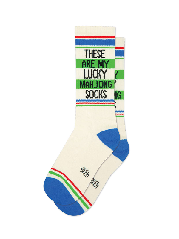 These Are My Lucky Mahjong Socks Gym Socks