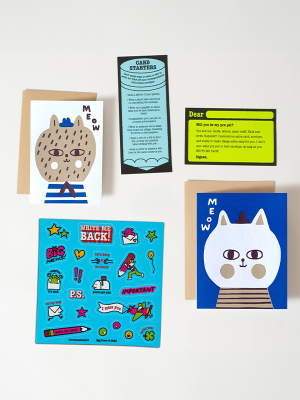 Write Me Back Pen Pal Kit: Cats Meow