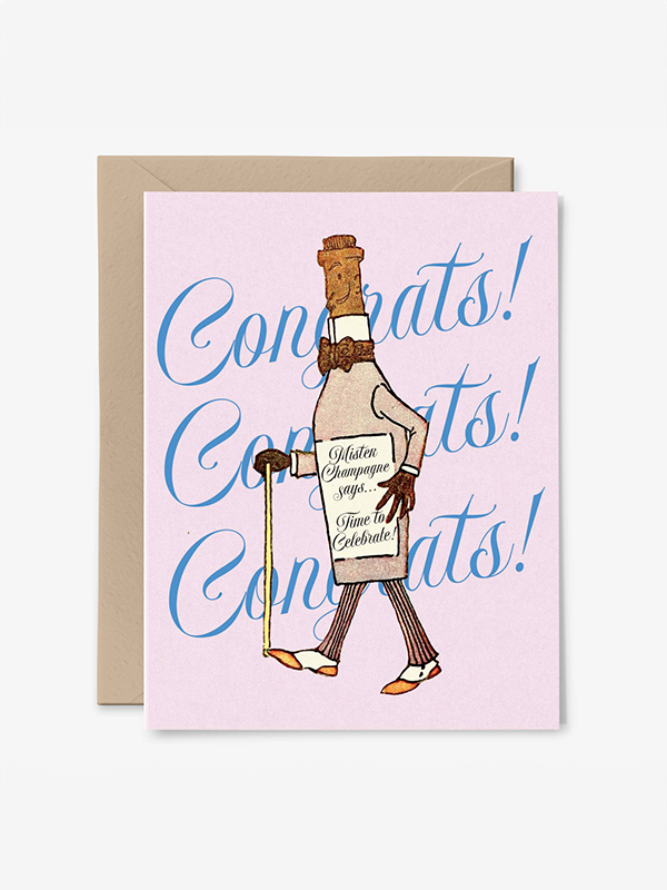 Mister Champagne Congratulations Card