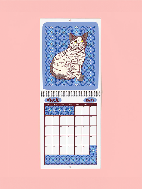 Meow Monthly 2027 Calendar