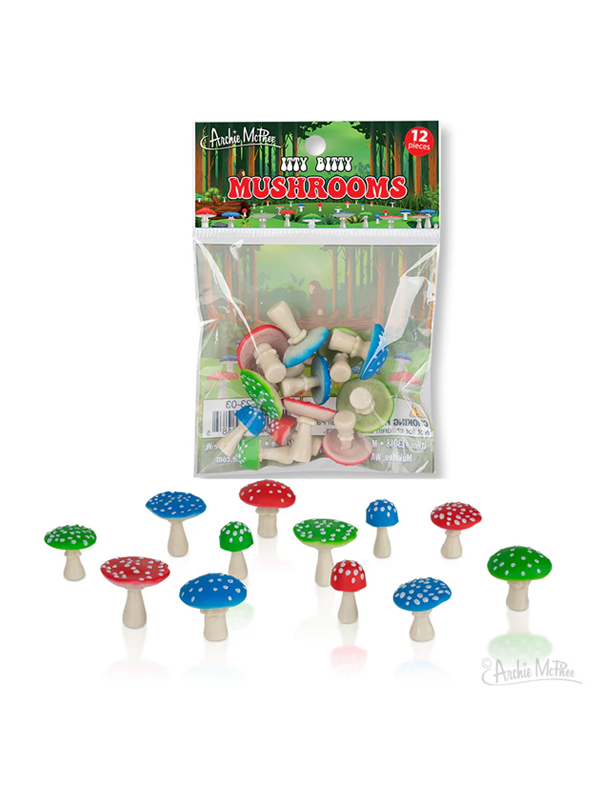 Itty Bitty Mushrooms: Bag of 12