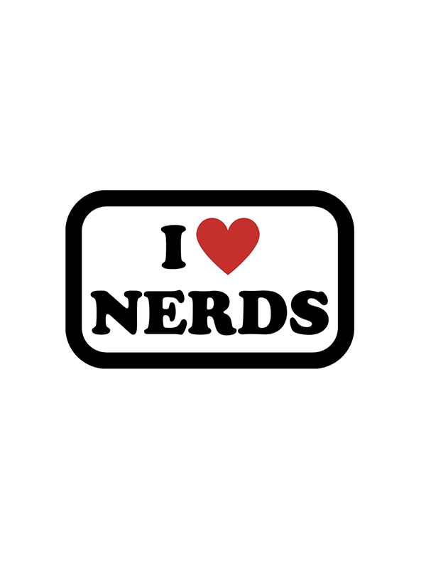 I Love Nerds Sticker