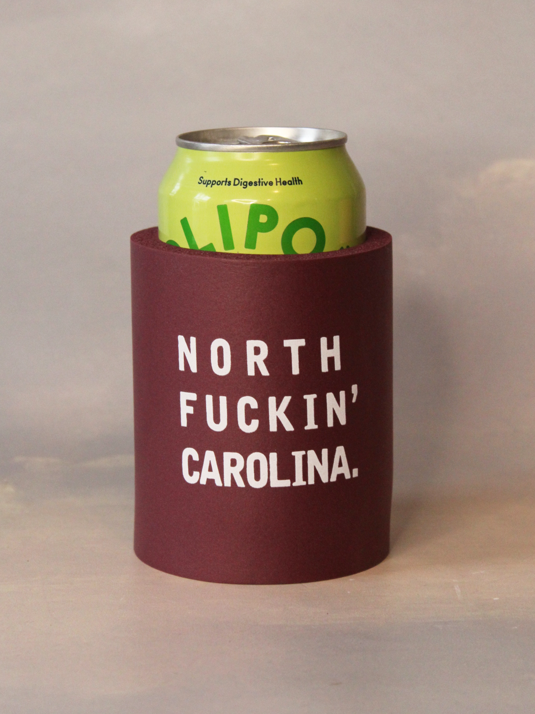 North F*ckin' Carolina Foam Koozie: Burgundy