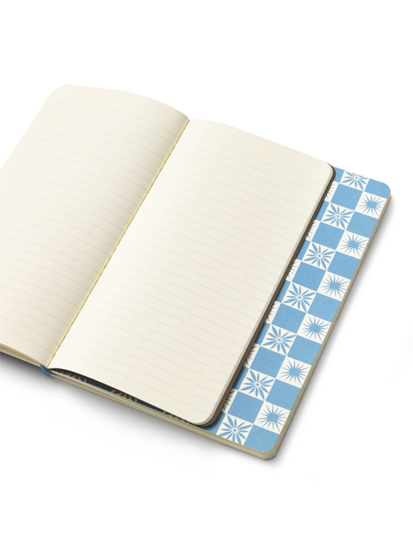 Lined Notebook Set: Checkerboard & Foil