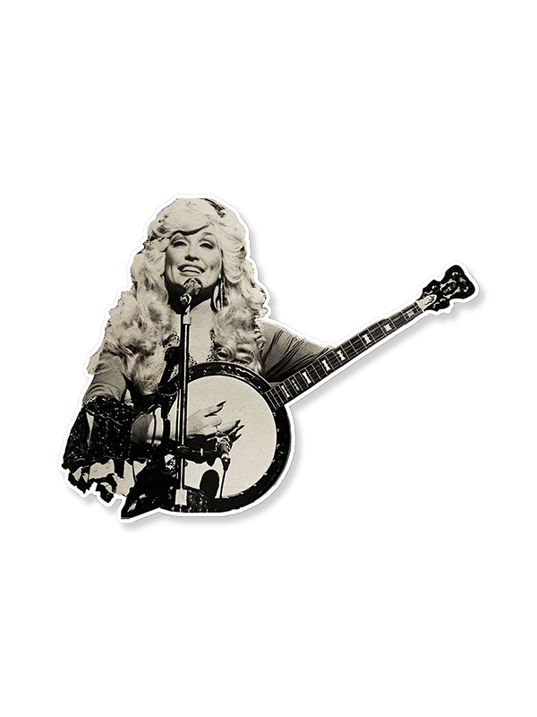 Dolly Parton Banjo Sticker