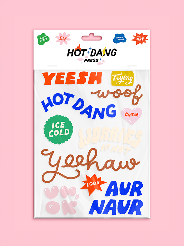 Iron-On Sheet Set: Say Something