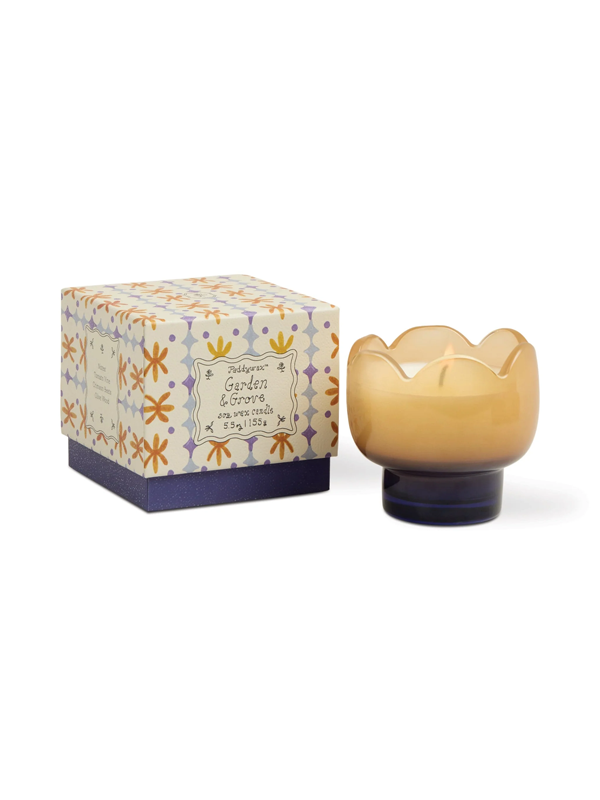 Tulip Glass Candle: Garden & Grove