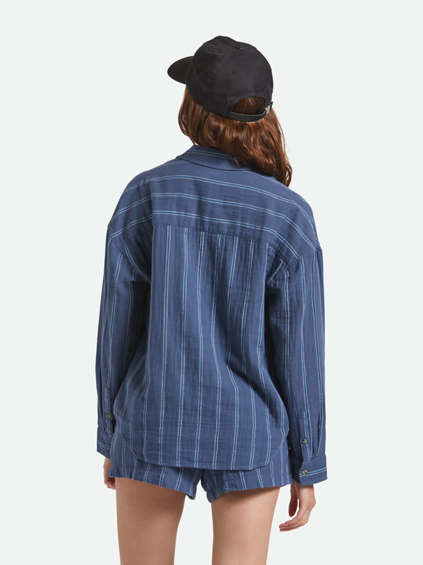 Wandering Overshirt: Berring Sea/White (FINAL SALE)