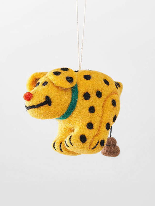Hanging Felt Ornament: Len Dog