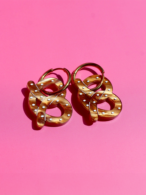Mini Pretzel Earrings