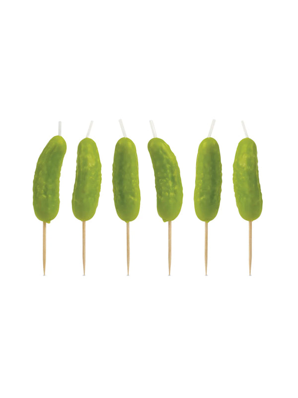 Pickle Party Candles: Set of 6