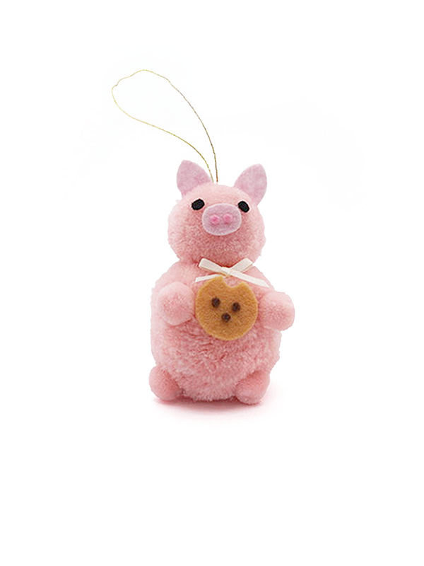 Pom Pom Ornament: Pig