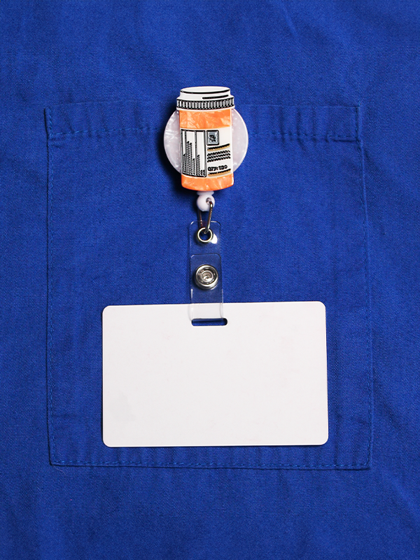 Prescription Bottle Badge Reel