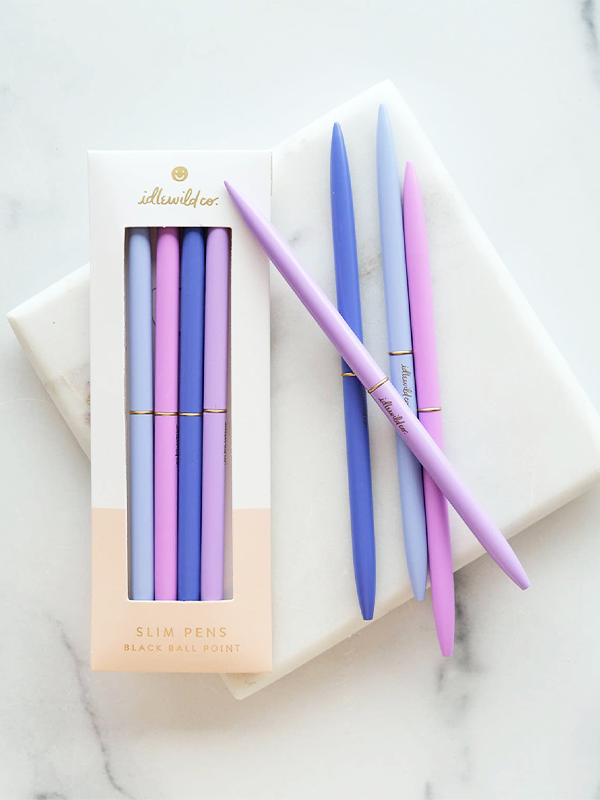 Slim Pens: Spectrum Violets (Set of 4)