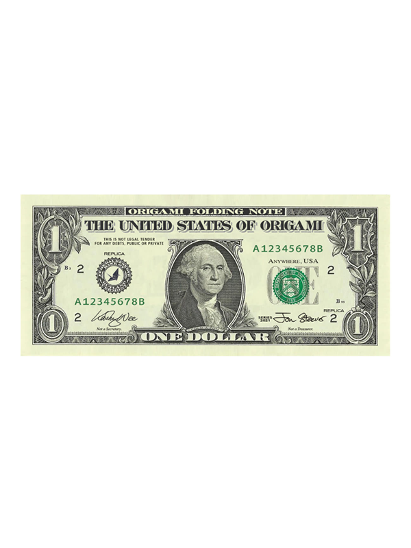 Origami Paper: Dollar Bills