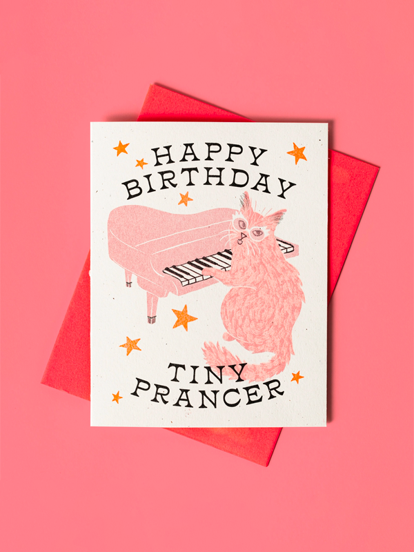 Happy Birthday Tiny Prancer Card
