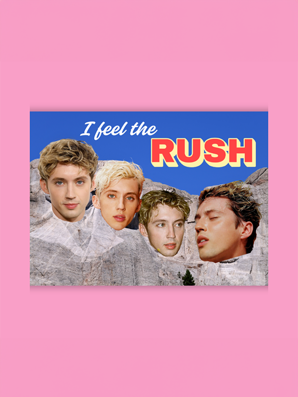 I Feel the Rush Troye Sivan Sticker