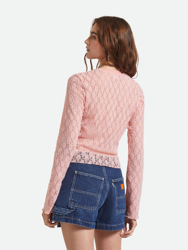 Dolly Slim L/S Knit Tee: Mellow Rose (FINAL SALE)
