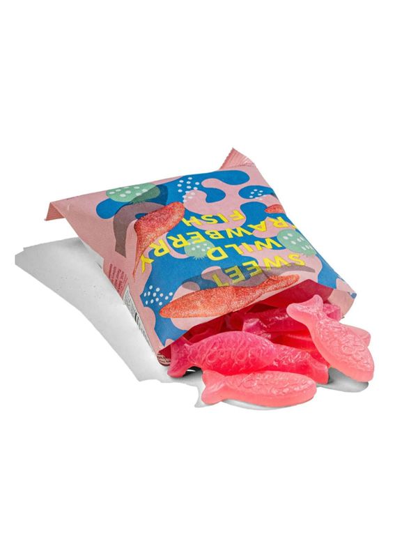 Sweet Wild Strawberry Fish Swedish Candy