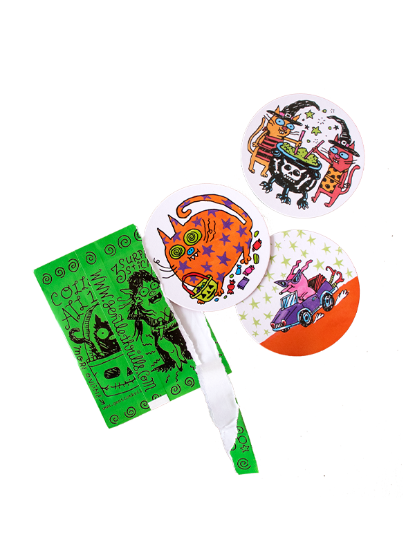 Mystery Halloween Sticker Pack: Set of 3