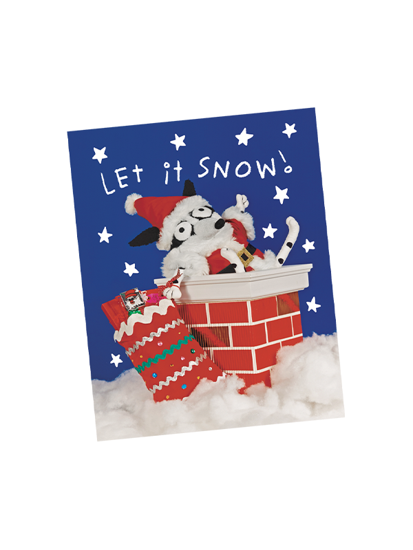 Let It Snow Glitter Card