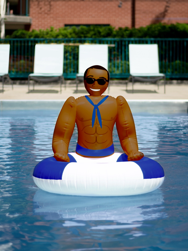 Hunky Inflatable Sailor Pool Ring