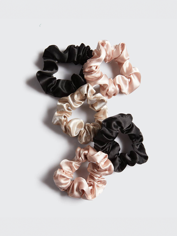 Satin Sleep Scrunchies: Assorted (Set of 5)