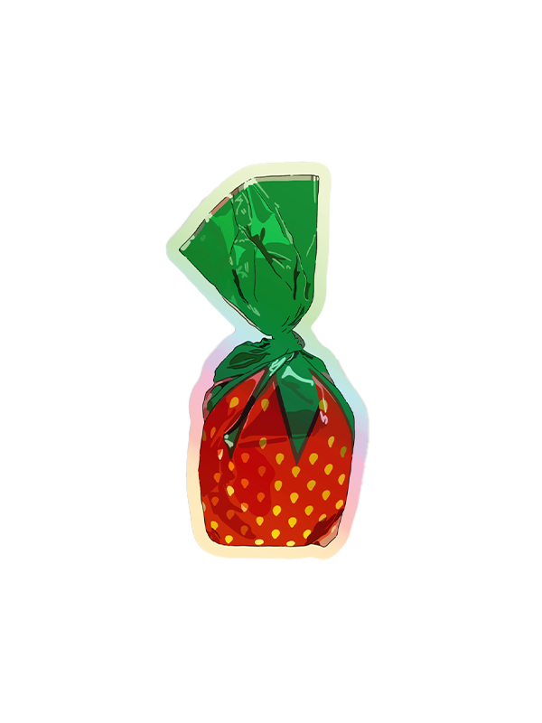 Strawberry Candy Sticker