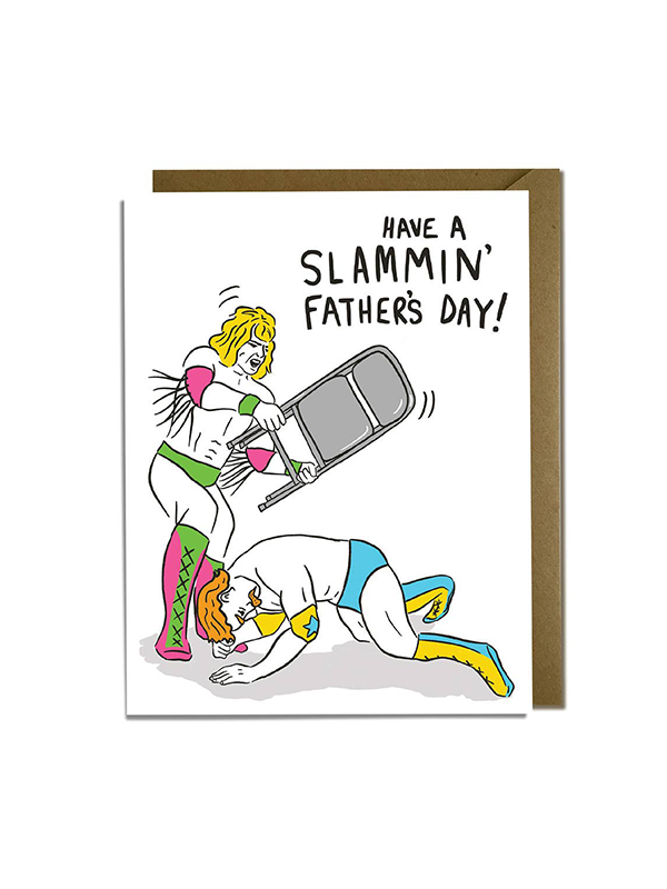 Slammin' Wrestle Father's Day Card