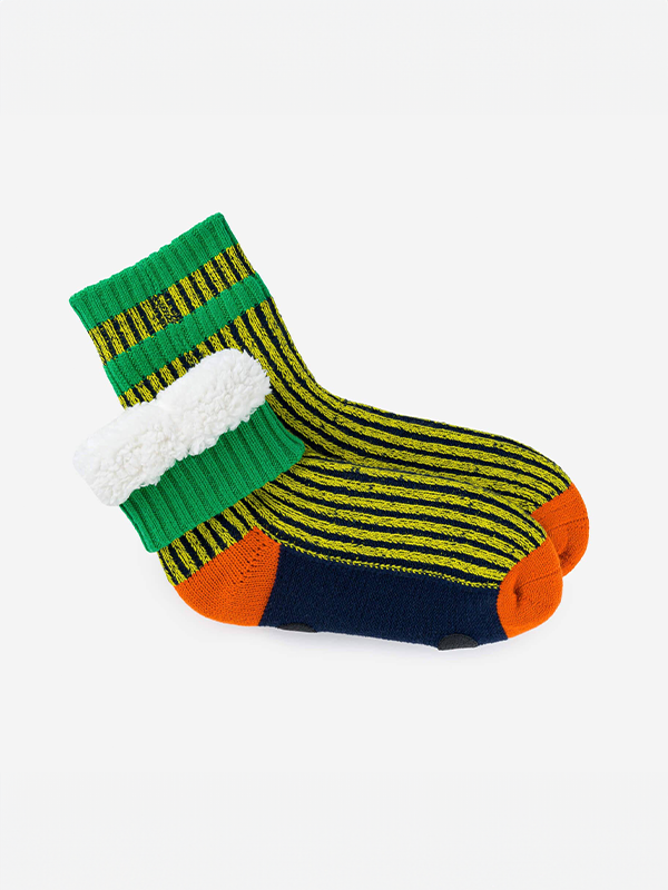 Gym House Socks: Yellow Navy